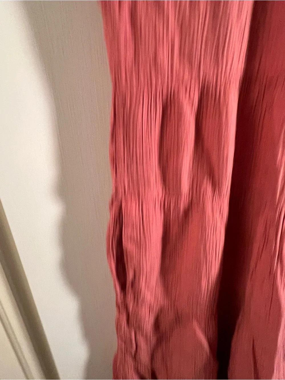 Knox Rose Women’s Sz Medium Mini Dress Pink Gauzy Flutter Sleeve Crewneck Tiered